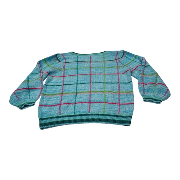 Lilly Pulitzer Large Blue and Green Crew Neck Sweater - Picture 5 of 8